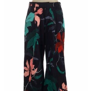 Elegant Floral Wide-Leg Pants